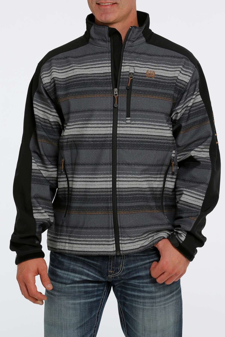 Men : Clothing : Outerwear * | Cinch' Men'S Bonded Jacket Black