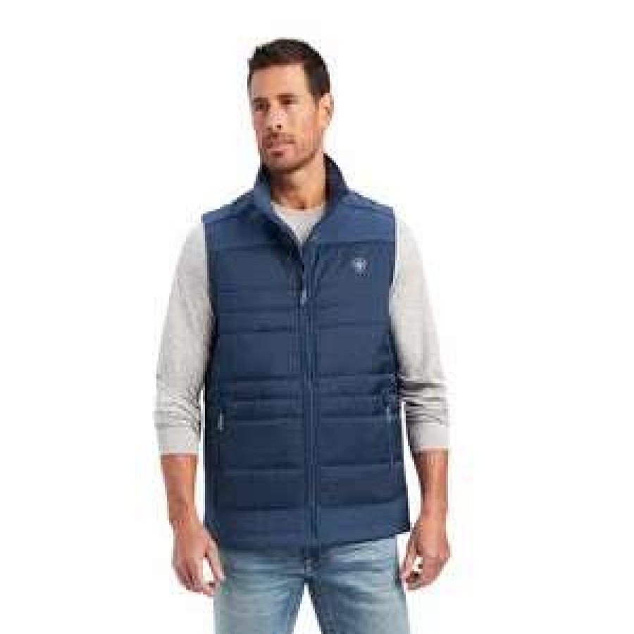 Men : Clothing : Outerwear * | Ariat' Men'S Elevation Insulated Vest Steely