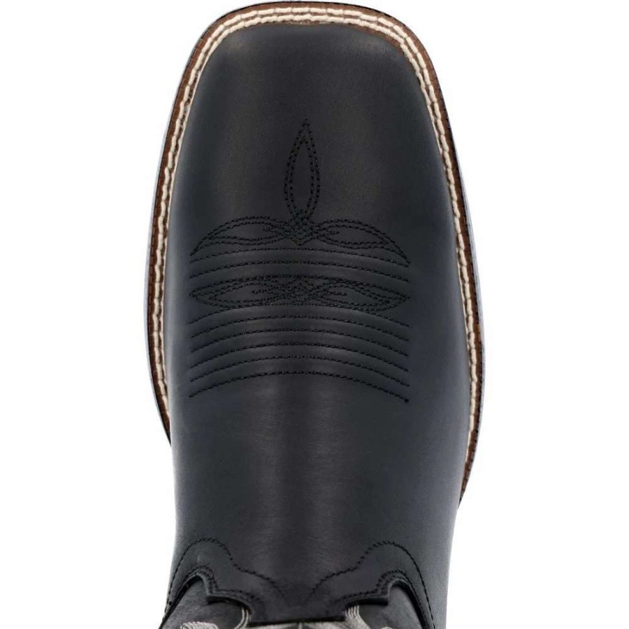 Men : Shoes & Boots : Casual & Dress * | Durango' Men'S 11 Westward Western Square Toe Black Onyx