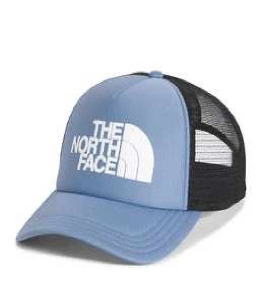 Men : Accessories : Hats & Gloves * | The North Face' Men'S Logo Trucker Hat Folk Blue