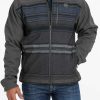 Men : Clothing : Outerwear * | Cinch' Men'S Color Blocked Bonded Jacket Charcoal