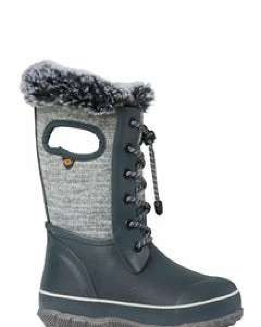 Kids : Girls : Shoes & Boots * | Bogs' Kids' Arcata Knit Insulated Wp Winter Grey Multi