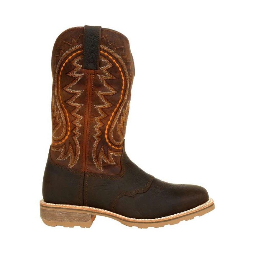 Men : Shoes & Boots : Casual & Dress * | Durango' Men'S 12 Maverick Pro Wp Western Work Cimarron Brown