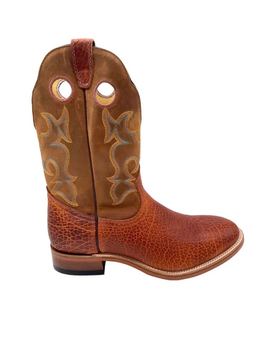 Men : Shoes & Boots : Casual & Dress * | Boulet' Men'S 12 Western Round Toe Utta Whisky / Grizzly Tan