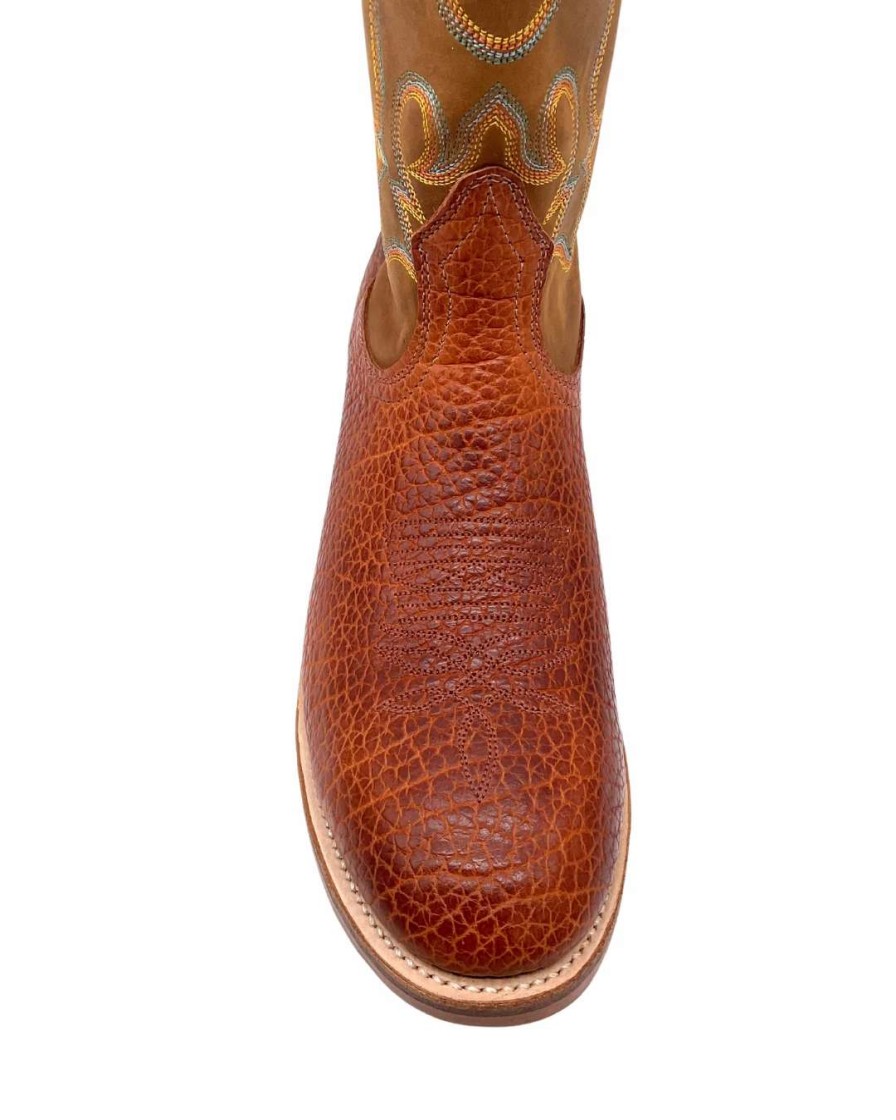 Men : Shoes & Boots : Casual & Dress * | Boulet' Men'S 12 Western Round Toe Utta Whisky / Grizzly Tan