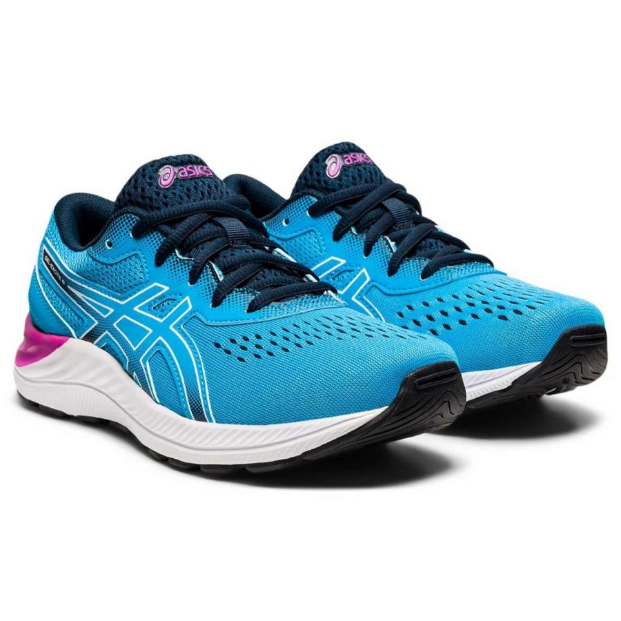 Kids : Girls : Shoes & Boots * | Asics America Corp 'Asics' Youth Gel Excite 8 Digital Aqua / White