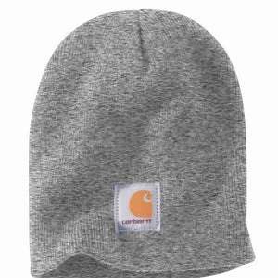 Men : Accessories : Hats & Gloves * | Carhartt' Men'S Acrylic Knit Beanie Heather Grey