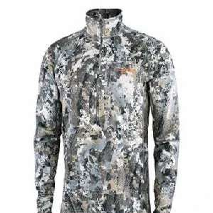 Men : Clothing : Outerwear * | Sitka Wear And Equipment 'Sitka' Men'S Heavyweight Zip T-Shirt Elevated Ii : Whitetail