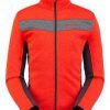 Men : Clothing : Outerwear * | Spyder Active Sports 'Spyder' Men'S Encore Full Zip Fleece Volcano