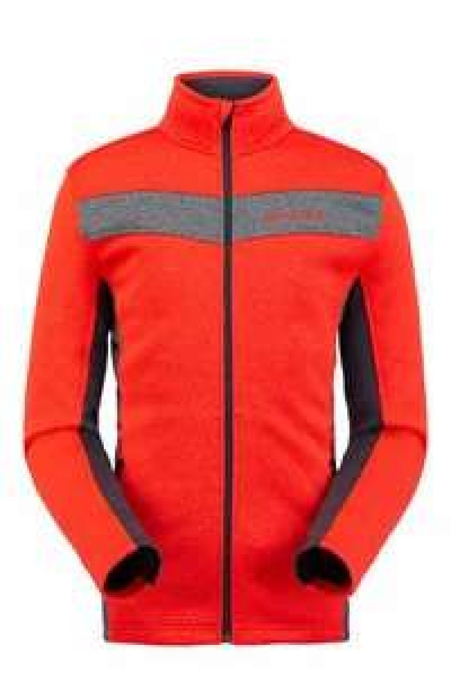 Men : Clothing : Outerwear * | Spyder Active Sports 'Spyder' Men'S Encore Full Zip Fleece Volcano