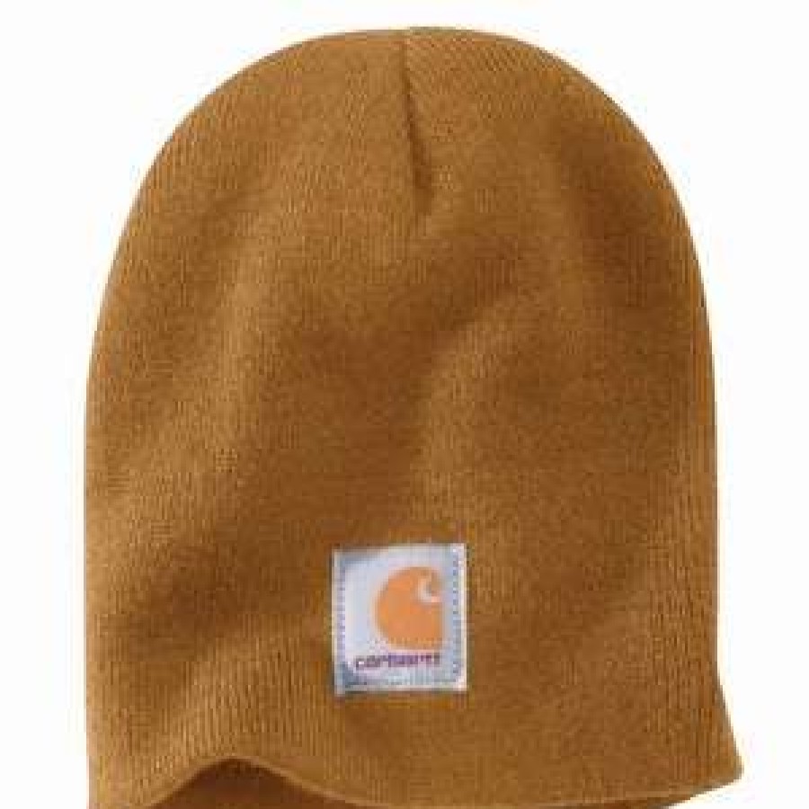 Men : Accessories : Hats & Gloves * | Carhartt' Men'S Acrylic Knit Beanie Carhartt Brown