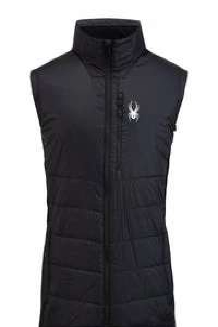 Men : Clothing : Outerwear * | Spyder Active Sports 'Spyder' Men'S Glissade Hybrid Vest Black