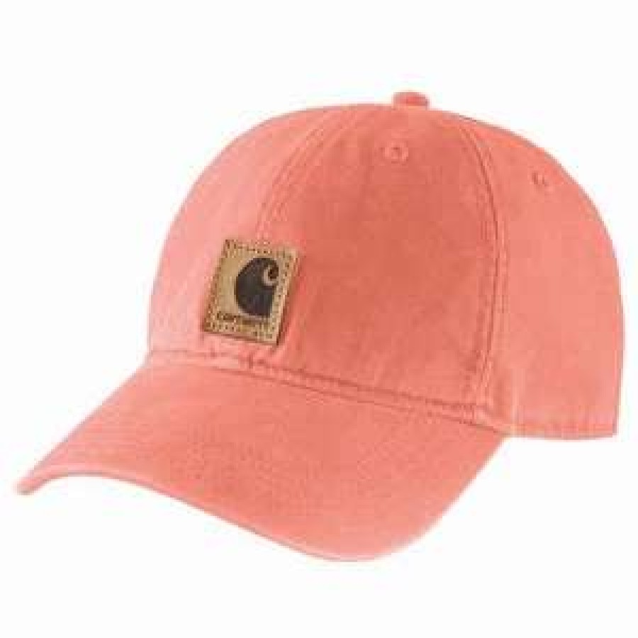 Men : Accessories : Hats & Gloves * | Carhartt' Men'S Adjustable Canvas Cap Hibiscus