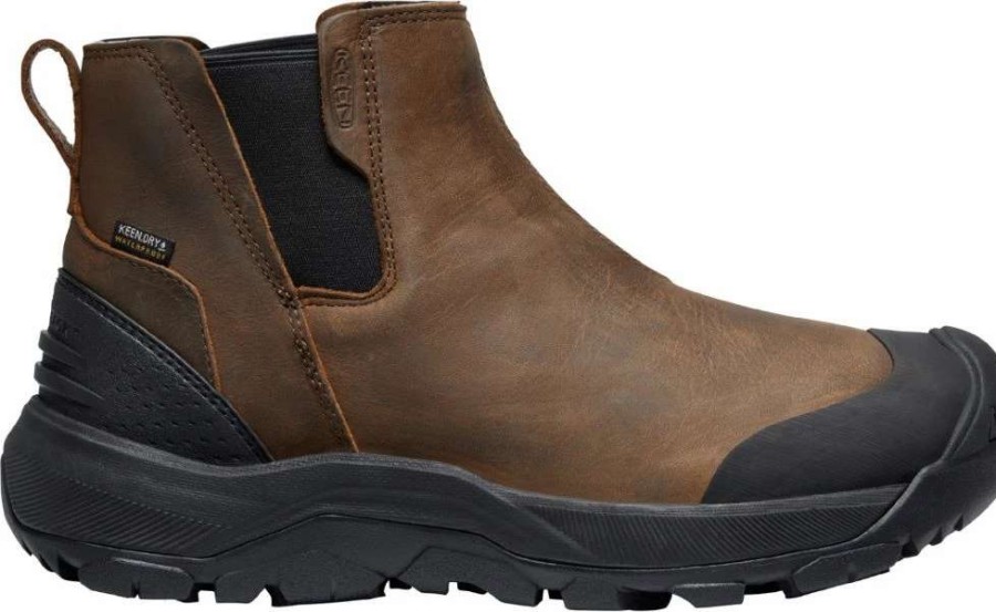 Men : Shoes & Boots : Casual & Dress * | Keen Outdoor' Men'S Revel Iv Chelsea Insulated Wp Boot Canteen / Black