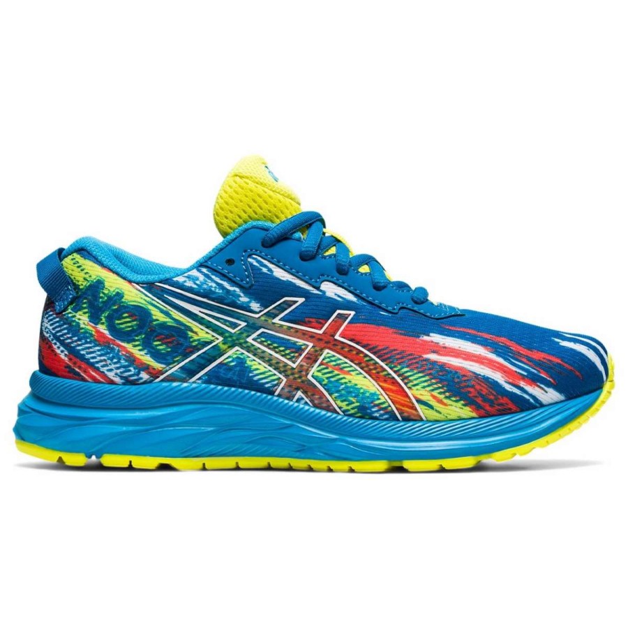 Kids : Girls : Shoes & Boots * | Asics America Corp 'Asics' Youth Gel Noosa Tri 13 Gs (Grade School) Reborn Blue / Sour Yuzu