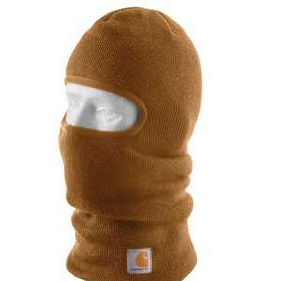 Men : Accessories : Hats & Gloves * | Carhartt' Men'S Knit Insulated Face Mask Carhartt Brown