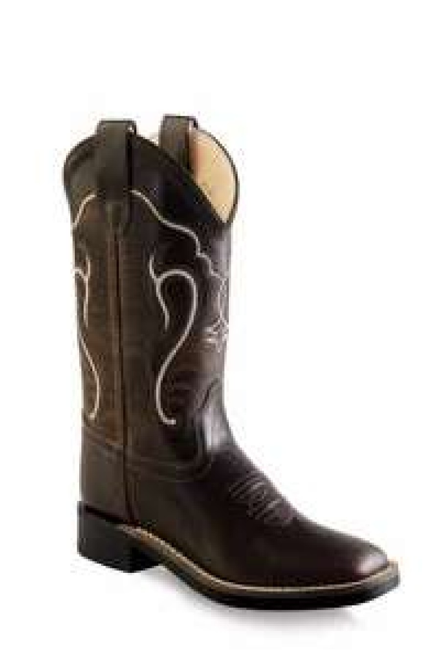 Kids : Girls : Shoes & Boots * | Old West' Child'S 9 Western Square Toe Brown