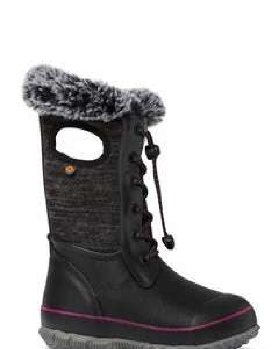 Kids : Girls : Shoes & Boots * | Bogs' Kids' Arcata Knit Insulated Wp Winter Black Multi