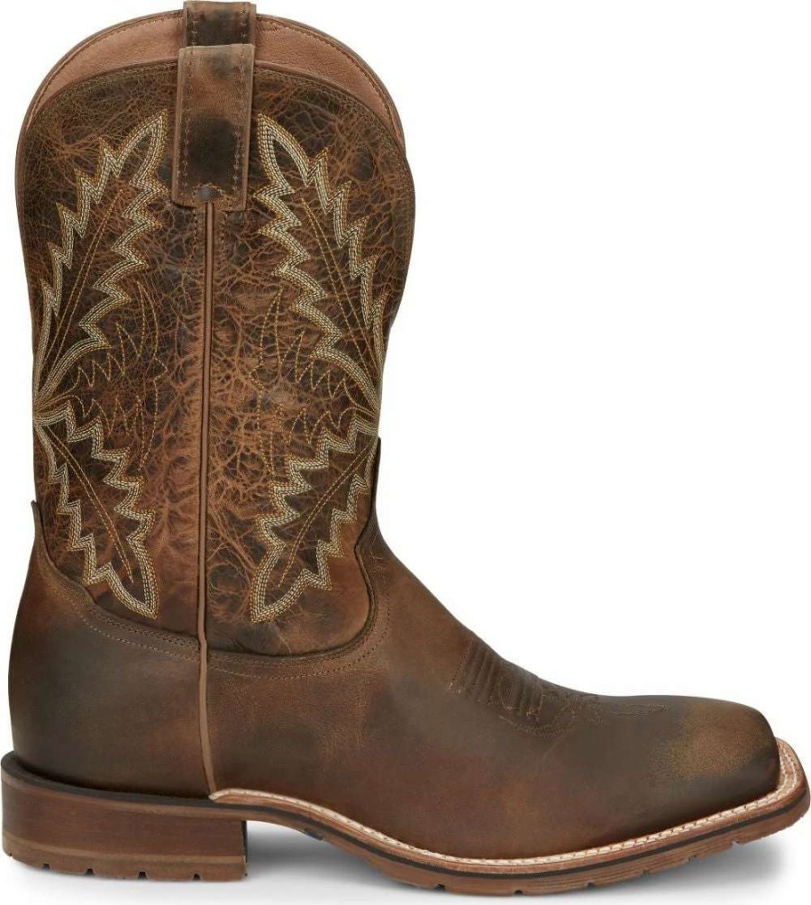 Men : Shoes & Boots : Casual & Dress * | Tony Lama' Men'S 11 Bowie Western Square Toe Oak