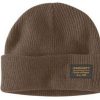 Men : Accessories : Hats & Gloves * | Carhartt' Men'S Knit Rugged Patch Beanie Coffee