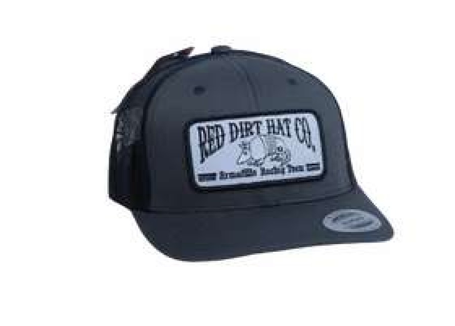 Men : Accessories : Hats & Gloves * | Red Dirt Hat Company' Men'S Dillo Cap Grey / Black