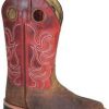 Kids : Girls : Shoes & Boots * | Smoky Mountain Boots 'Smoky Mountain' Children'S Jesse Western Square Toe Brown / Burnt Apple