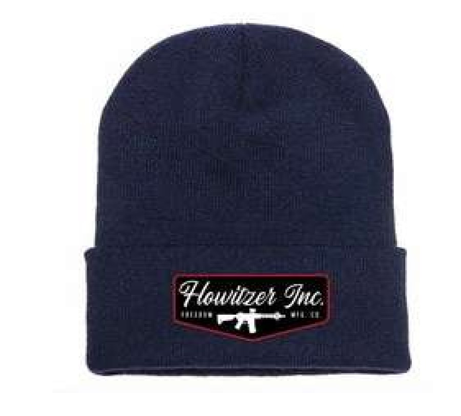 Men : Accessories : Hats & Gloves * | Howitzer Clothing 'Howitzer' Men'S Stamp Beanie Navy