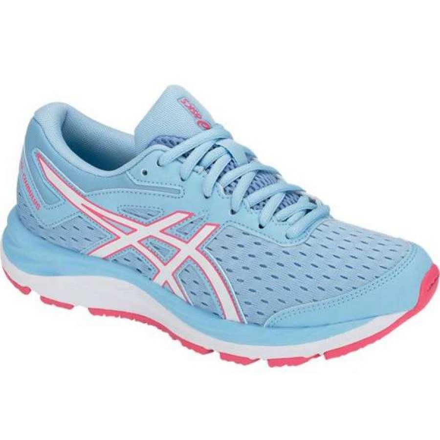 Kids : Girls : Shoes & Boots * | Asics America Corp 'Asics' Youth Gel Cumulus 20 Gs Skylight / White