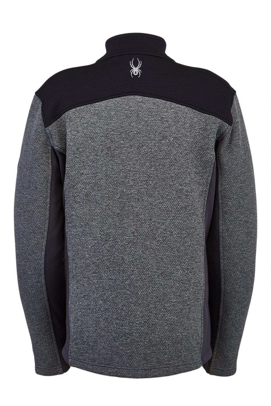 Men : Clothing : Outerwear * | Spyder Active Sports 'Spyder' Men'S Encore Full Zip Fleece Ebony