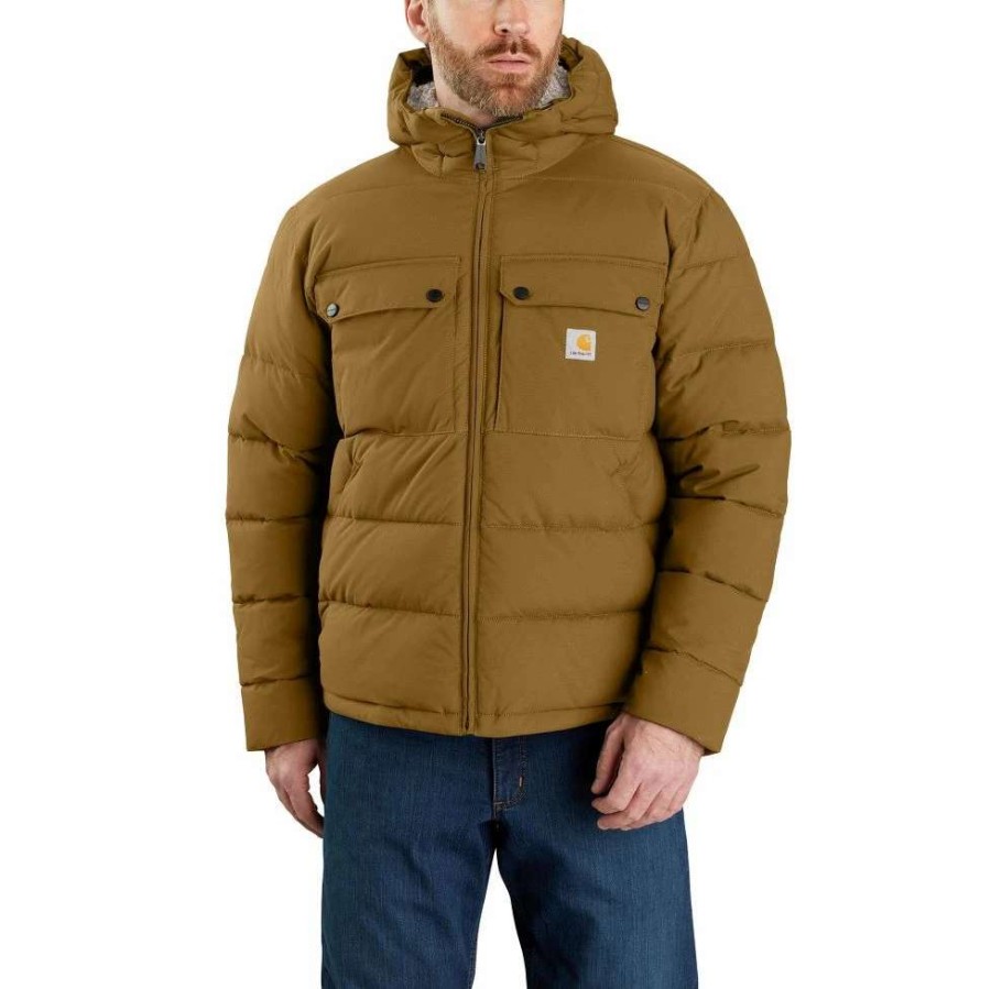 Men : Clothing : Outerwear * | Carhartt' Men'S Montana Loose Fit Insulated Jacket-Level 4 Extreme Warmth Rating Oak Brown