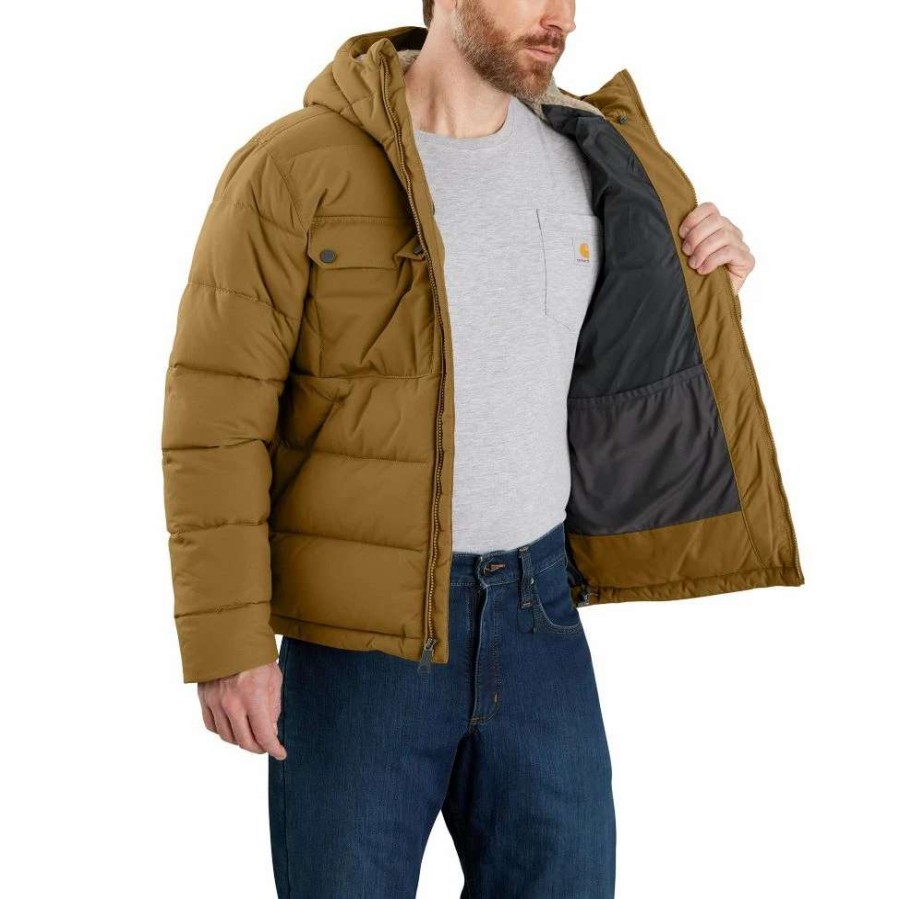 Men : Clothing : Outerwear * | Carhartt' Men'S Montana Loose Fit Insulated Jacket-Level 4 Extreme Warmth Rating Oak Brown