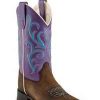 Kids : Girls : Shoes & Boots * | Old West' Children'S 8 Girls' Purple Western Brown / Purple