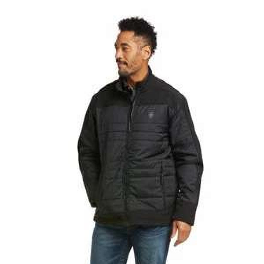 Men : Clothing : Outerwear * | Ariat' Men'S Elevation Insulated Jacket Black