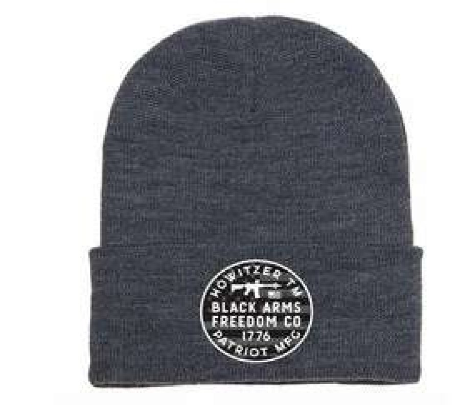 Men : Accessories : Hats & Gloves * | Howitzer Clothing 'Howitzer' Men'S Arms Beanie Charcoal Heather