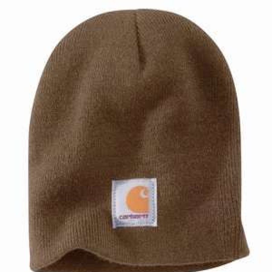 Men : Accessories : Hats & Gloves * | Carhartt' Men'S Acrylic Knit Beanie Canyon Brown