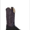 Kids : Girls : Shoes & Boots * | Old West' Child'S Western Square Toe Black / Grey