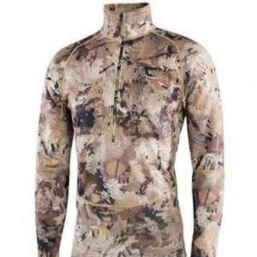 Men : Clothing : Outerwear * | Sitka Wear And Equipment 'Sitka' Men'S Grinder Half Zip T-Shirt Waterfowl : Marsh