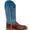 Men : Shoes & Boots : Casual & Dress * | Anderson Bean' Men'S 13 Western Square Toe Bison / Blue Lava