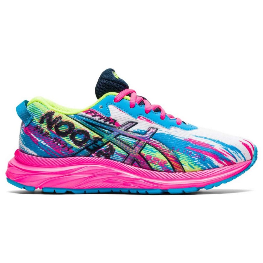 Kids : Girls : Shoes & Boots * | Asics America Corp 'Asics' Youth Gel Noosa Tri 13 Gs (Grade School) Digital Aqua / Hot Pink