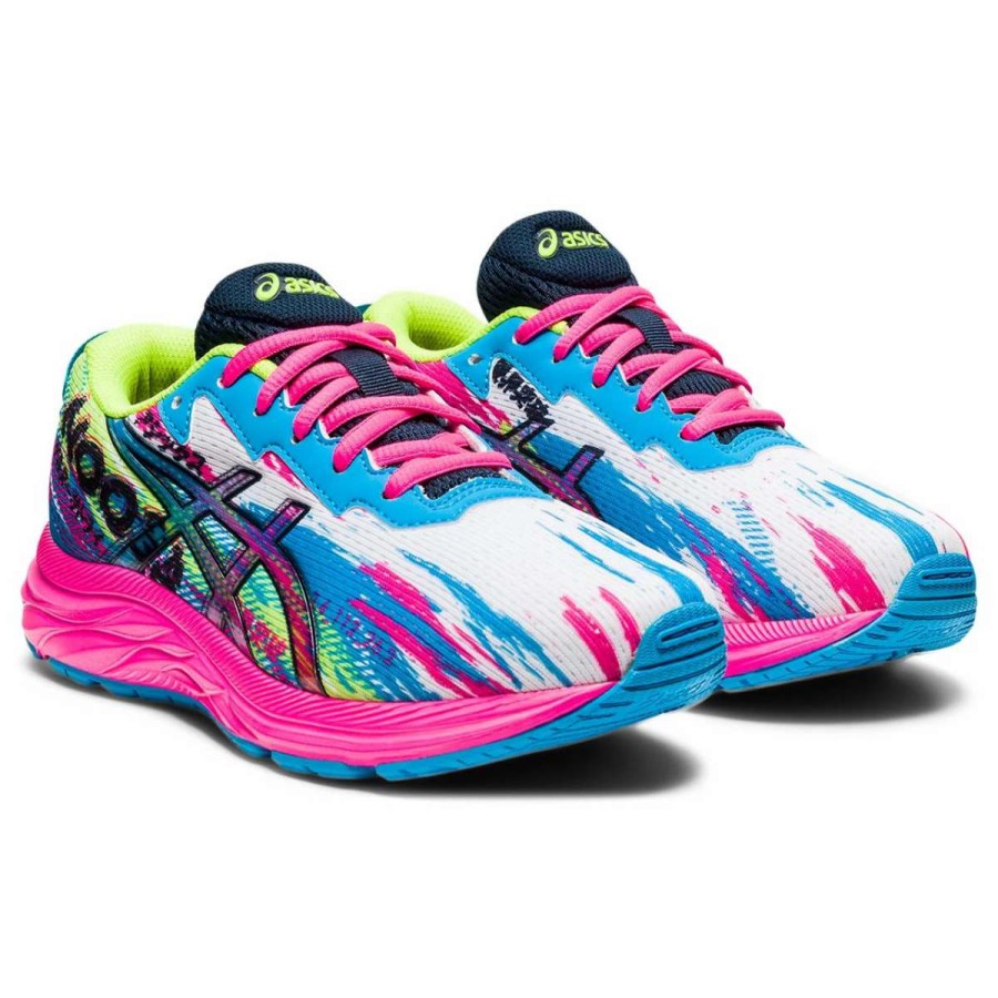 Kids : Girls : Shoes & Boots * | Asics America Corp 'Asics' Youth Gel Noosa Tri 13 Gs (Grade School) Digital Aqua / Hot Pink