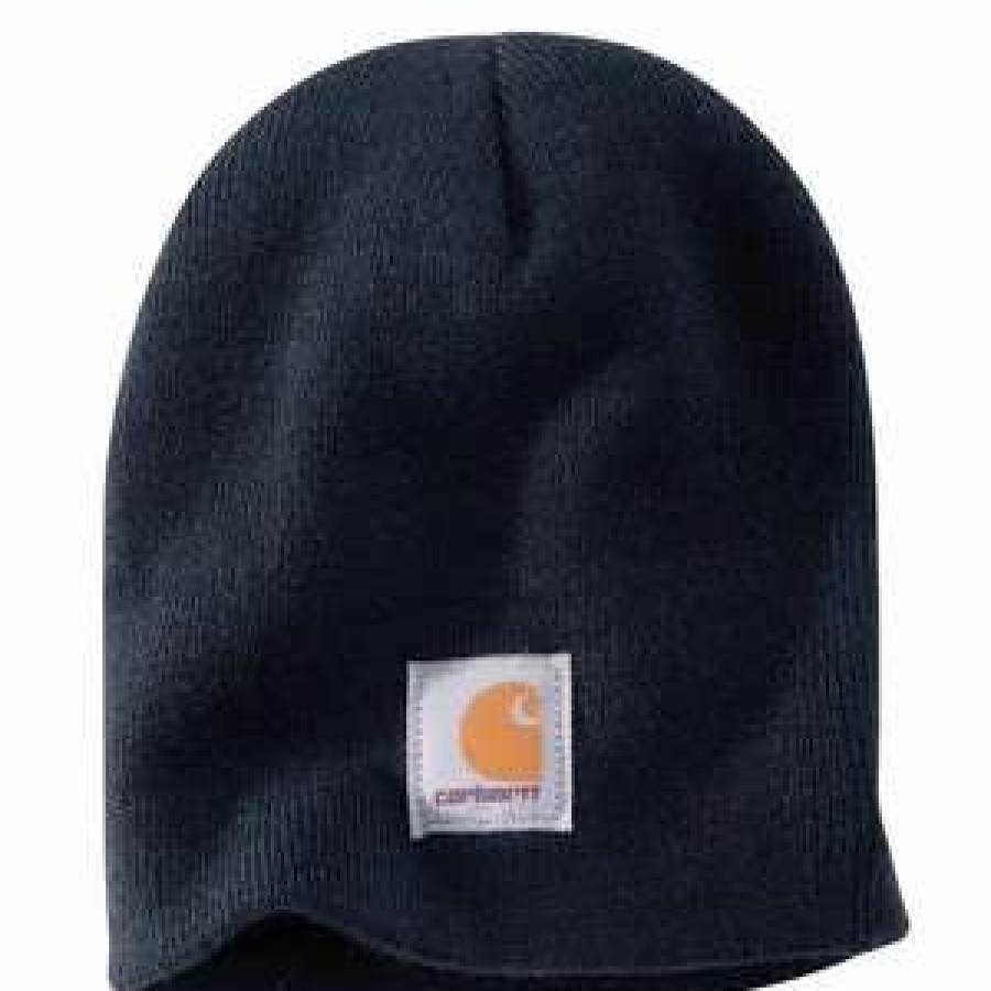 Men : Accessories : Hats & Gloves * | Carhartt' Men'S Acrylic Knit Beanie Navy