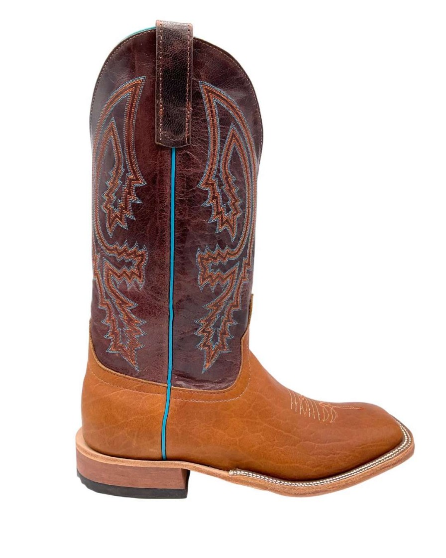 Men : Shoes & Boots : Casual & Dress * | Anderson Bean' Men'S 13 Western Square Toe Tobacco Yeti / Brass Explosion