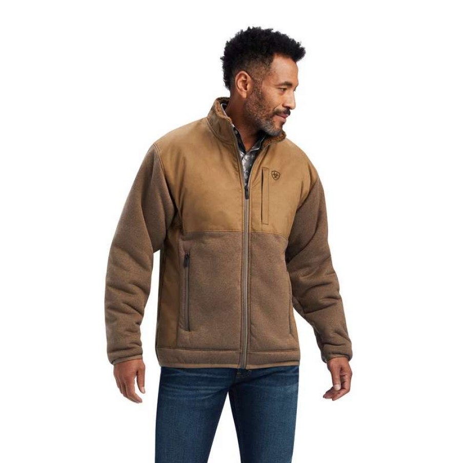 Men : Clothing : Outerwear * | Ariat' Men'S Grizzly Canvas Bluff Jacket Cub