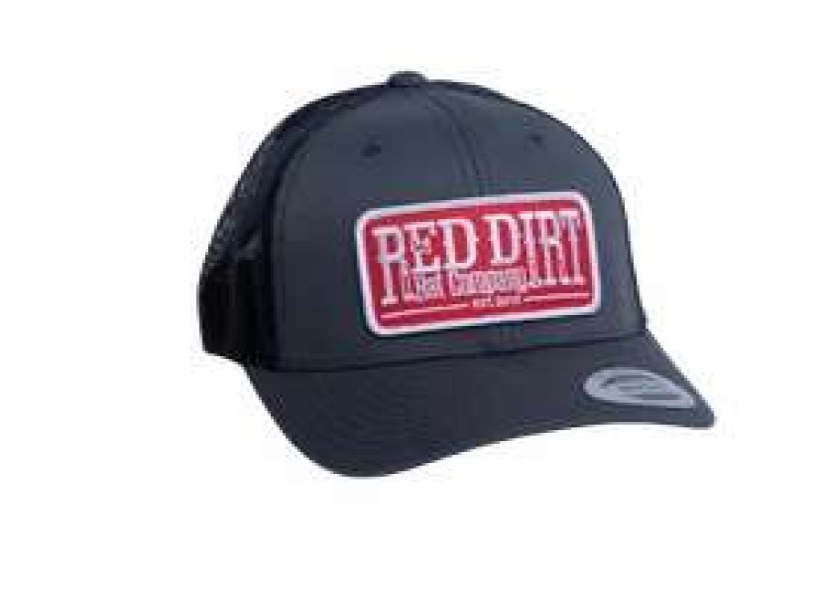 Men : Accessories : Hats & Gloves * | Red Dirt Hat Company' Men'S Tag Patch Cap Charcoal / Black