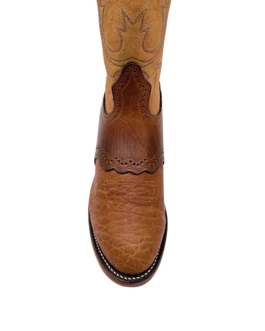 Men : Shoes & Boots : Casual & Dress * | Boulet' Men'S 13 Buckaroo Western Round Toe Cognac / Butterscotch