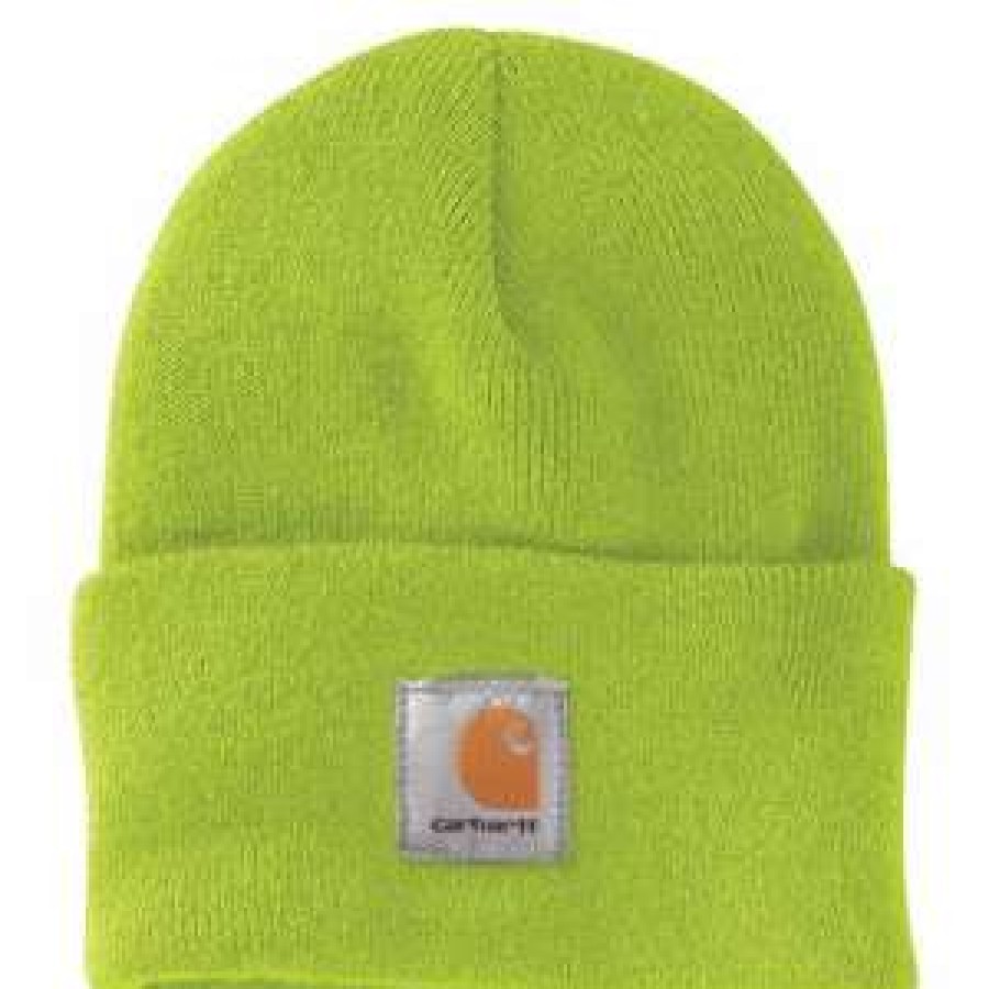 Men : Accessories : Hats & Gloves * | Carhartt' Acrylic Watch Knit Hat Brite Lime