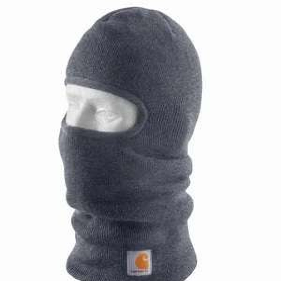 Men : Accessories : Hats & Gloves * | Carhartt' Men'S Knit Insulated Face Mask Coal Heather