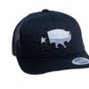 Men : Accessories : Hats & Gloves * | Red Dirt Hat Company' Men'S Texas Buffalo Greyscale Cap Black