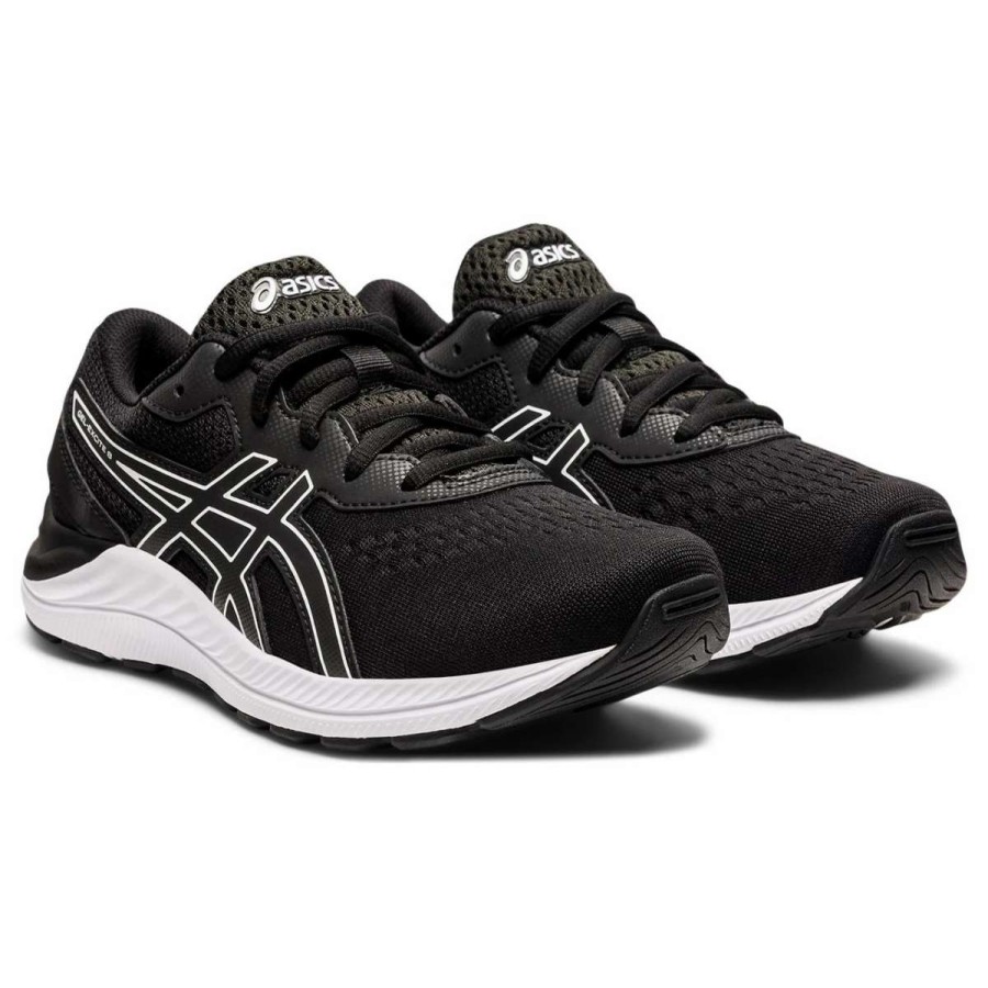 Kids : Girls : Shoes & Boots * | Asics America Corp 'Asics' Youth Gel Excite 8 Black / White