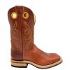 Men : Shoes & Boots : Casual & Dress * | Hondo' Men'S 11 Western Square Toe Maple Crazy Horse